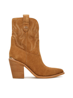 Guess Kovbojská obuv Guess FLTSAL SUE10 Hnědá
