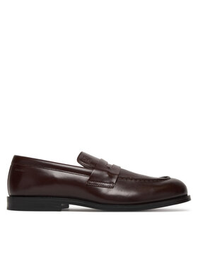 Calvin Klein Īsi apavi Calvin Klein Ess Rubber Penny Loafer Pol Lth HM0HM02025 Brūns