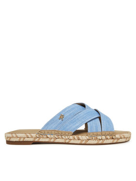 Tommy Hilfiger Espadrilky Tommy Hilfiger Chambray Espadrille Mule FW0FW08501 Modrá