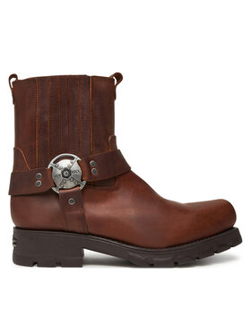 NEW ROCK Kotníková obuv s elastickým prvkem NEW ROCK M-7605-S20 Hnědá