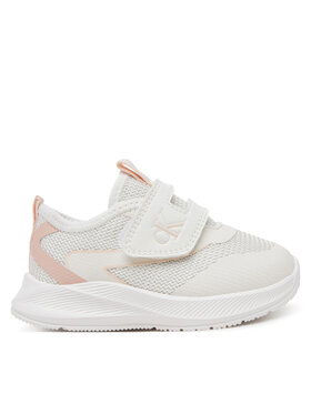 Calvin Klein Jeans Sneakersy Calvin Klein Jeans Low Cut Velcro V1A9-82026-1697A M Bílá