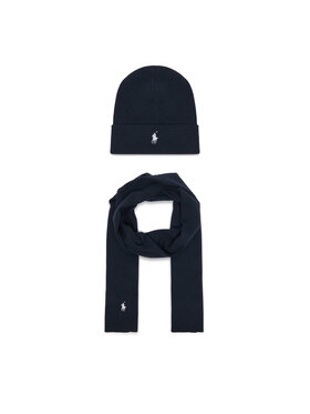 Polo Ralph Lauren Σετ Κασκόλ και Σκούφος Polo Ralph Lauren 710B28980001 Σκούρο μπλε