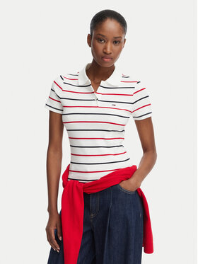 Tommy Jeans Tommy Jeans Polo DW0DW22327 Blanco Slim Fit