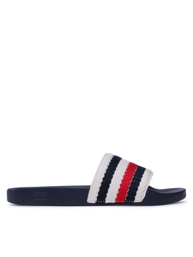 Tommy Hilfiger Şlapi Tommy Hilfiger Essential Pool Slide FW0FW07151 Écru