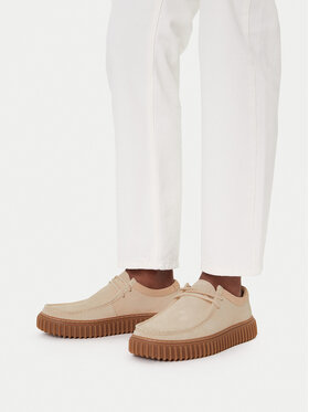 Clarks Īsi apavi Clarks Torhill Low 26180906 Écru