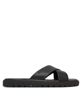 Calvin Klein Šľapky Calvin Klein Sq Molded Sandal Xcross Lth HM0HM02235 Čierna
