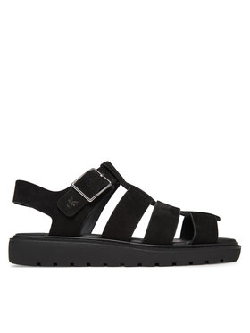 Calvin Klein Jeans Сандали Calvin Klein Jeans Fisherman Hw Sandal Lth YW0YW01962 Черен