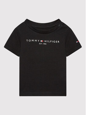 Tommy Hilfiger Tommy Hilfiger Póló Baby Essential KN0KN01487 Fekete Regular Fit
