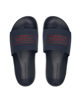 Tommy Hilfiger Papucs Tommy Hilfiger Patch Pool Slide FM0FM06008 Sötétkék