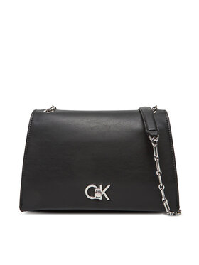 Calvin Klein Kabelka Calvin Klein Re-Lock Medium Chain LV04F3104G Čierna