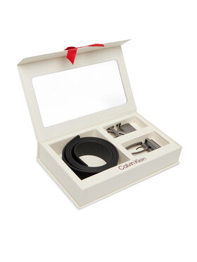 Calvin Klein Pásek Calvin Klein Two Belt Rev Gift Set 35Mm LV04D0025G Černá