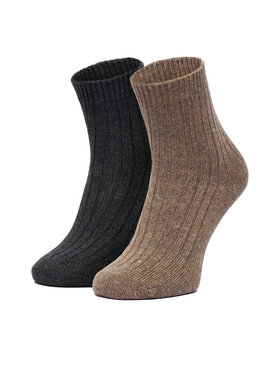 Nine West Șosete lungi Nine West CEO_LA_NW_12744_Z_AW26 (2-PACK) Maro