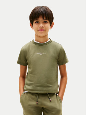 Tommy Hilfiger Tommy Hilfiger Camiseta Essential Logo KB0KB09666 Verde Regular Fit