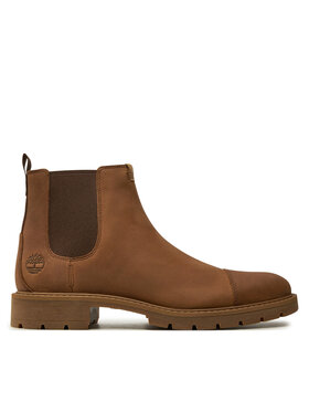 Timberland Členková obuv s elastickým prvkom Timberland Elmhurst Chelsea Basic TB0A29RJG281 Hnedá