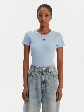 HUGO HUGO Camiseta Easy 50523924 Celeste Slim Fit