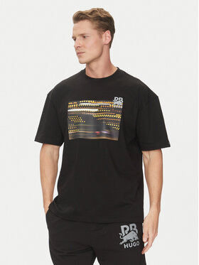 HUGO HUGO Футболка Daveley_RB 50545125 Чорний Regular Fit