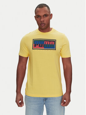 Puma Puma Футболка Graphics Box 684827 Жовтий Regular Fit