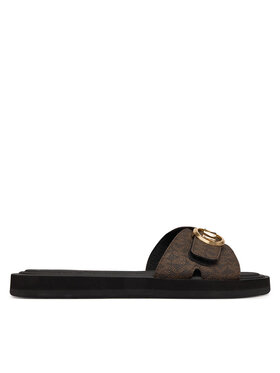MICHAEL Michael Kors Παντόφλες MICHAEL Michael Kors MK Pool 40R6MKFA1B Καφέ