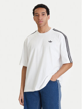 adidas adidas Футболка adicolor 3-Stripes KD4096 Білий Oversize