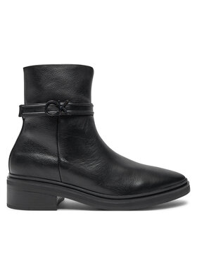 Calvin Klein Īsie zābaki Calvin Klein HW0HW02183 Melns