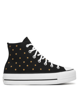 Converse Trampki Converse Chuck Taylor All Star Lift Platform Embroidered Stars A16113C Czarny