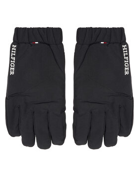 Tommy Hilfiger Pánske rukavice Tommy Hilfiger Th Monotype Quilt AM0AM12829 Čierna