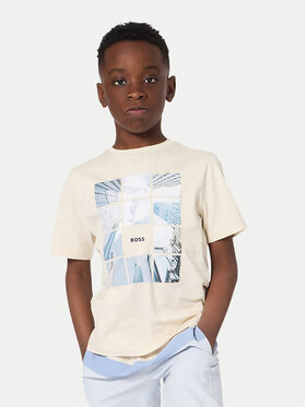 BOSS BOSS Camiseta J52988 S Beis Regular Fit