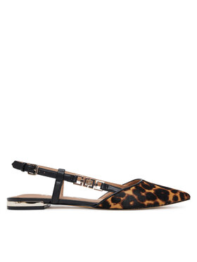 Guess Baleríny Guess FLTFRY LEP05 Hnedá