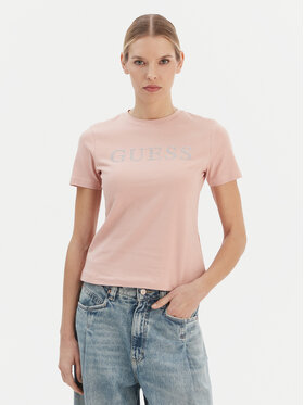Guess Guess Футболка V6RI20 J1314 Рожевий Regular Fit