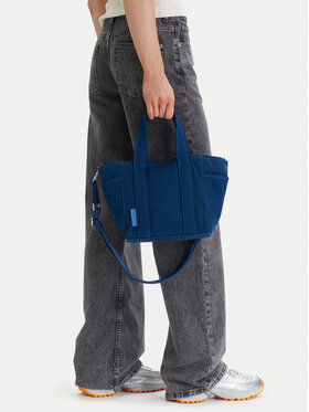 Calvin Klein Handtasche Calvin Klein Webbing Strap Canvas Small Tote LV04F3384G Blau