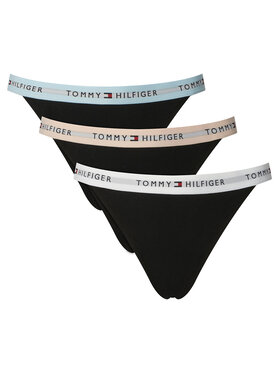Tommy Hilfiger Tommy Hilfiger Conjunto de tangas UW0UW06518 Negro