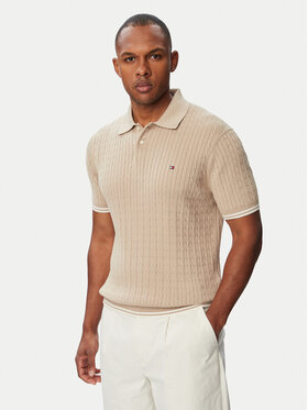 Tommy Hilfiger Tommy Hilfiger Polo MW0MW40701 Beige claro Regular Fit