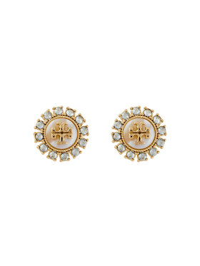 Tory Burch Náušnice Tory Burch Kira Crystal 87083 Zlatá
