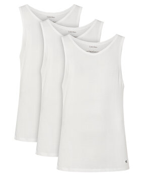 Calvin Klein Underwear Calvin Klein Underwear Berankovių marškinėlių komplektas Tank 3Pk LV00NB4184 Balta Slim Fit
