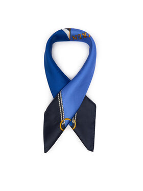 LAUREN RALPH LAUREN Μεταξωτό Μαντήλι LAUREN RALPH LAUREN Colour-Blocked Anchor-Crest 454P09785003 Μπλε