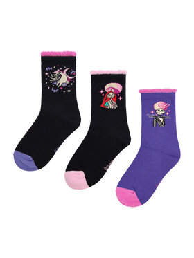NIGHTMARE BEFORE CHRISTMAS Īsās zeķes NIGHTMARE BEFORE CHRISTMAS CEO-ACCCS-AW25-335NBC(3-PACK) Melns
