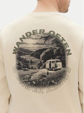 Hunter Hunter Світшот May HARM0058251 Бежевий Relaxed Fit