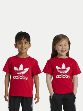 adidas adidas Футболка adicolor Trefoil IY2387 Червоний Regular Fit