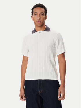 adidas adidas Polo KR9765 Blanco Loose Fit