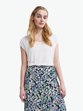Pieces Pieces Футболка Billo 17078732 Білий Loose Fit
