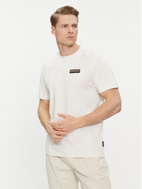 Napapijri Napapijri T-Shirt Iaato NP0A4HFZ Εκρού Regular Fit