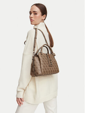 Guess Дамска чанта Guess Yvonne Logo HWSG23 78060 Кафяв