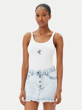 One Teaspoon One Teaspoon Топ Fine 26605 Білий Slim Fit