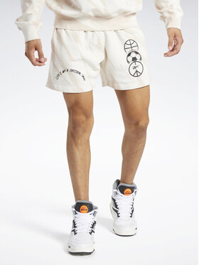 Reebok Reebok Pantalones cortos deportivos Classics Block Party Shorts HT8180 Blanco