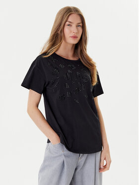 Liu Jo Sport Liu Jo Sport Camiseta TF5184 JS923 Negro Relaxed Fit