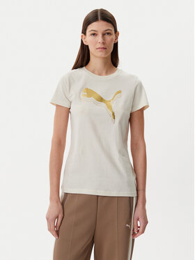 Puma Puma Футболка Essentials Metallic 684995 Бежевий Regular Fit