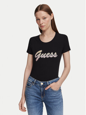 Guess Guess Camiseta W6YI56 K5028 Negro Slim Fit