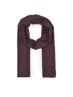 Calvin Klein Scialle Calvin Klein Emblem Aop Glossy Tonal Scarf LV04F8096G Bordeaux
