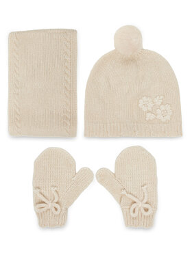 Mayoral Súprava čiapka, tunelový šál a rukavice Mayoral 10019 Béžová