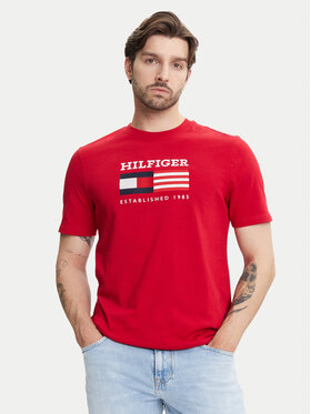 Tommy Hilfiger Tommy Hilfiger Majica American Monotype MW0MW39843 Rdeča Regular Fit
